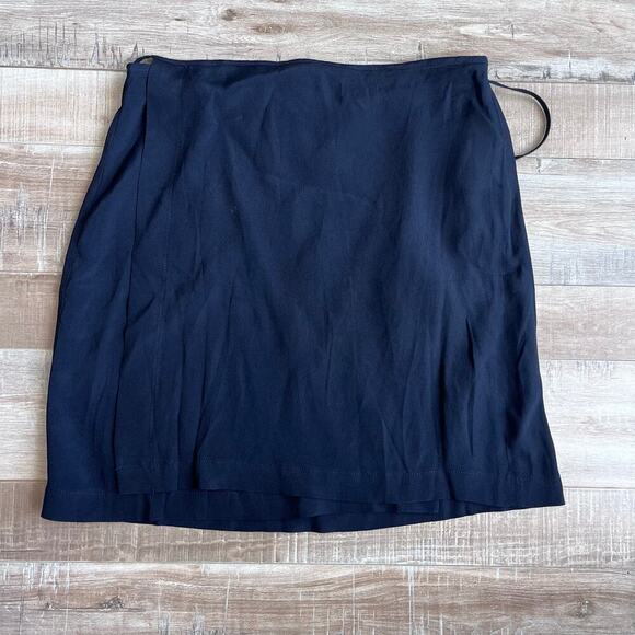 Reformation Dresses & Skirts - Reformation Clifton Black Wrap Skirt Size S